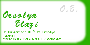 orsolya blazi business card